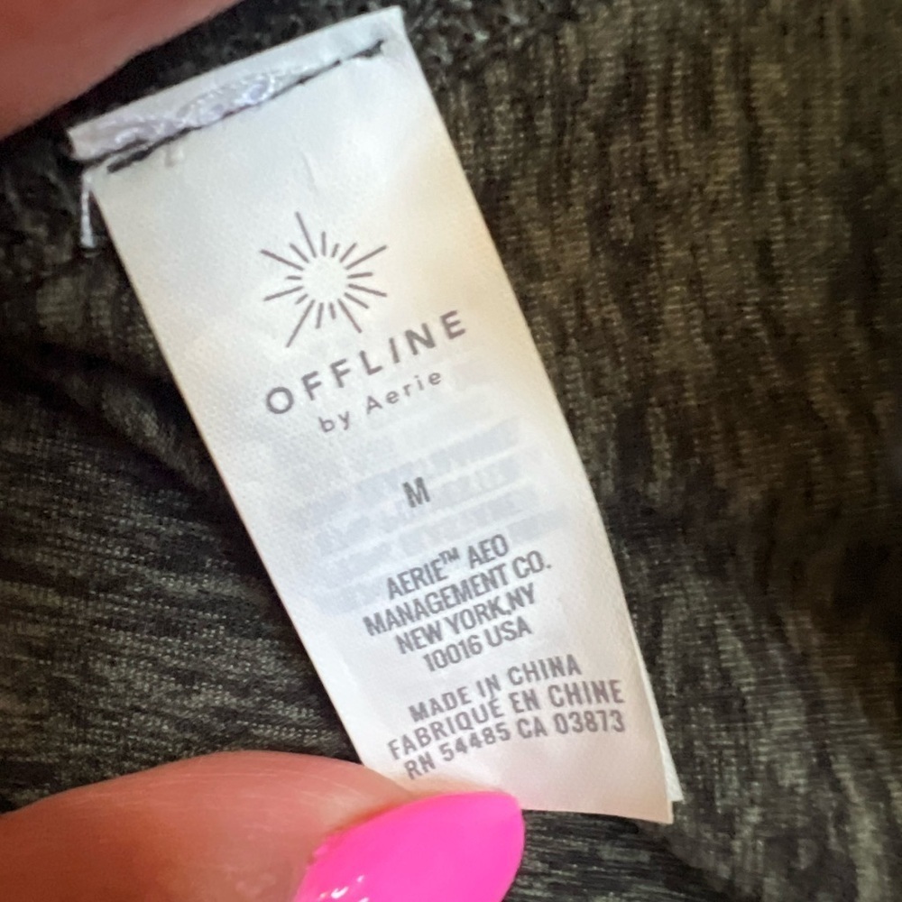 OFFLINE by Aerie Hooded Sweatshirt Grey Women’s Size M Long Sleeve - Picture 5 of 8
